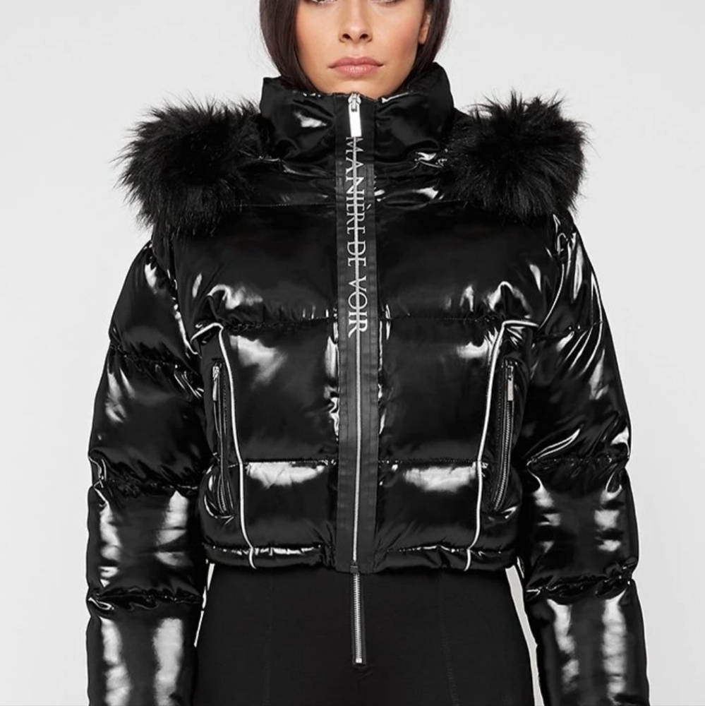 MANIERE DE VOIR  Women's shiny bomber jacket